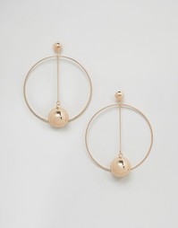 Серьги-кольца ASOS - Золотой