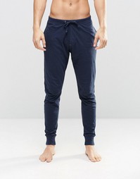 Джоггеры классического кроя с манжетами Esprit - Темно-синий