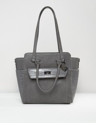 Marc B Structured Winged Tote Bag - Серый