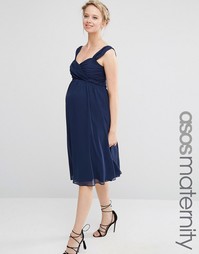 Шифоновое платье миди для беременных ASOS Maternity WEDDING