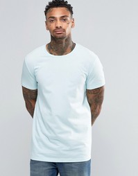 Светло-голубая удлиненная футболка ASOS - Blue glass