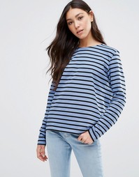 Ganni Old Spice Striped Long Sleeve Top