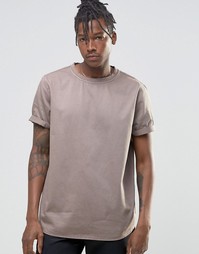Плотная стираная футболка ASOS - Рыжий