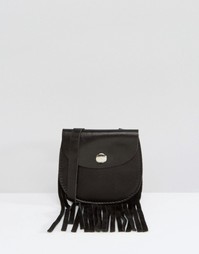 Кожаная сумка ASOS - Черный