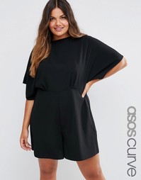 Ромпер с рукавами‑кимоно ASOS CURVE - Черный