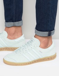 Зеленые кроссовки adidas Originals Hamburg S79986 - Зеленый