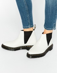 Белые ботинки челси Dr Martens Bianca - White polished smoot