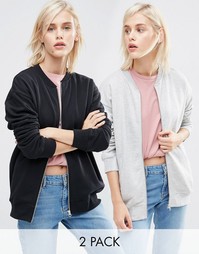 2 трикотажные куртки-пилот ASOS The Ultimate - Скидка 10%