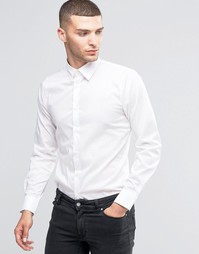 Эластичная рубашка узкого кроя Sisley - Белый 101