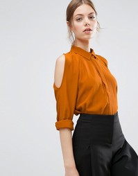 Oversize-блузка с вырезами на плечах и рукавами летучая мышь ASOS