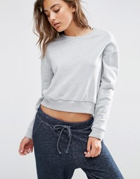 Укороченный oversize-свитшот ASOS - Серый