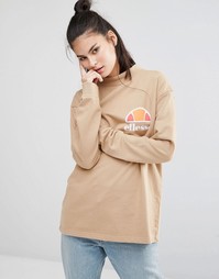 Oversize-свитшот бойфренда с винтажным логотипом на груди Ellesse