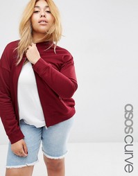 Куртка-пилот ASOS CURVE - Ягодный