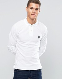 Футболка-поло из пике с длинными рукавами United Colors of Benetton