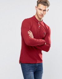 Футболка-поло из пике с длинными рукавами United Colors of Benetton