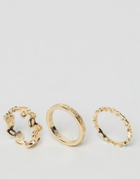 3 кольца Nylon - Золотой
