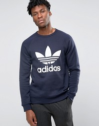 adidas Originals Trefoil Crew Sweatshirt AY7793 - Синий