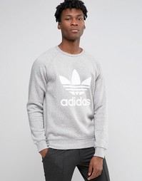 adidas Originals Trefoil Crew Sweatshirt AY7792 - Серый
