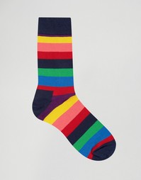 Носки в полоску Happy Socks - Синий