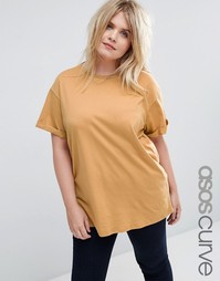 Футболка ASOS CURVE The Ultimate Easy - Кэмел