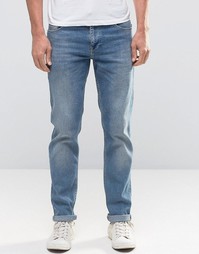 Синие стретчевые джинсы слим ASOS - Умеренный синий