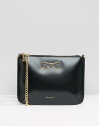 Кожаная сумка через плечо с бантиком Ted Baker - Черный