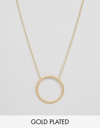 Позолоченное ожерелье с кольцом Pilgrim - С золотым покрытием