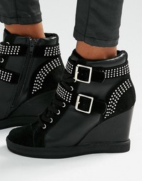 Кроссовки на танкетке ALDO - Черный