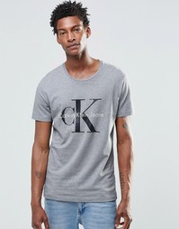 Футболка Calvin Klein Jeans Re-Issue - Серый вереск