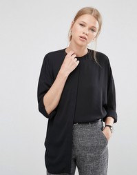 Oversize-блузка с рукавами летучая мышь ASOS - Черный