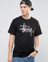 Футболка с логотипом Stussy - Черный