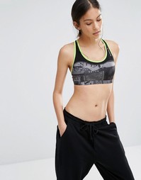 Укороченный топ с принтом Reebok - Акула