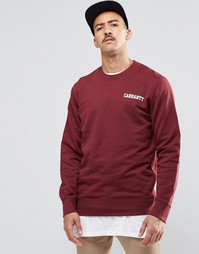 Свитшот с надписью Carhartt WIP College - Burgundy