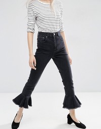 Черные выбеленные джинсы в винтажном стиле ASOS FARLEIGH
