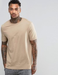 Легкая футболка в стиле casual ASOS - Stone