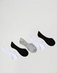 5 пар носков из вафельного трикотажа ASOS - Мульти