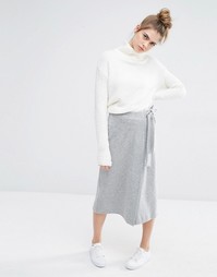 Трикотажная юбка Sportmax Code Palpati - Умеренный серый