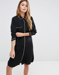 Платье-рубашка для сна Fashion Union - Черный