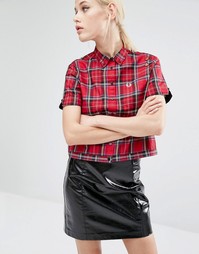 Рубашка для боулинга с принтом тартан Fred Perry Amy Winehouse Foundat