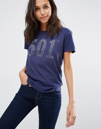 Футболка с логотипом Levis 501 - Узор в военно-морском стиле Levis®