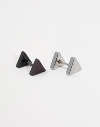 DesignB Triangle Earrings In 2 Pack - Мульти