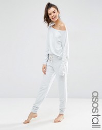 Трикотажные спортивные штаны для дома ASOS TALL - Синий меланж