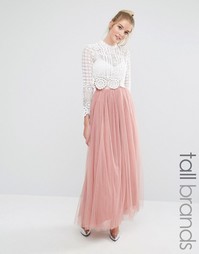 Тюлевая юбка макси True Decadence Tall - Mink