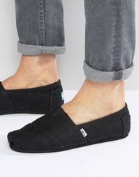 Классические брезентовые эспадрильи Toms - Черный