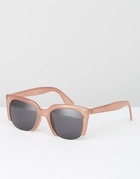 Розовые солнцезащитные очки «кошачий глаз» Pieces - Misty rose