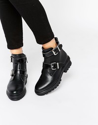 Ботинки ALDO - Черная кожа