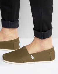 Классические эспадрильи Toms - Зеленый