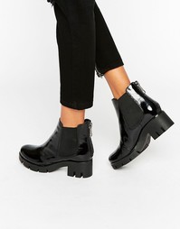 Блестящие ботинки челси ALDO - Черный лакированный