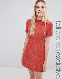 Фактурное платье‑футляр с высокой горловиной Fashion Union Tall