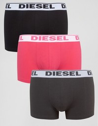 3 боксеров‑брифов с логотипом на поясе Diesel - Мульти